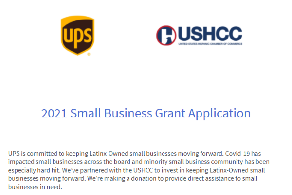 2021 Small Business Grant Application