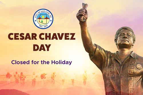 Closed for Cesar Chavez Day, Friday, March 31