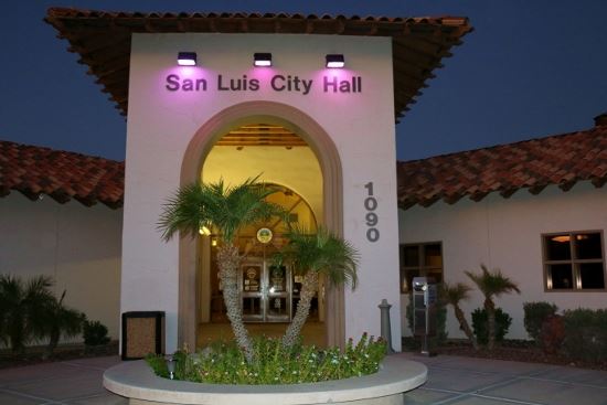 City Hall Lights up Purple