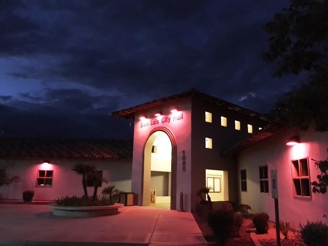 San Luis City Hall Pink