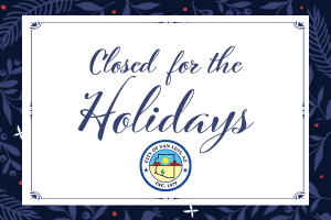 closed for the holiday