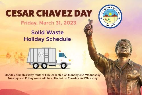 Residential trash collection will change due to the holiday. 