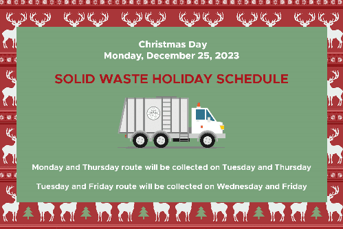 Christmas Day Trash Schedule